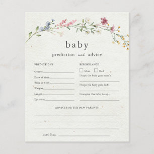 Papier Baby shower de conseils et de prévisions budgétair