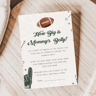 Papier Baby shower de football Comment Big Maman's Belly 