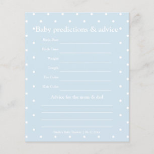 Papier Baby shower de garçon Pois classique jeu de devis