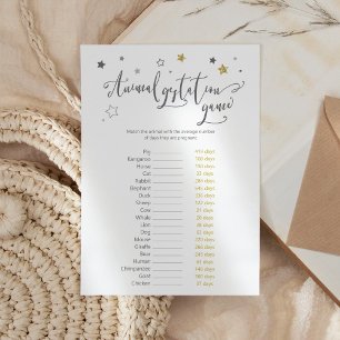 Papier Baby shower de la manifestation animale Jeu + clé 