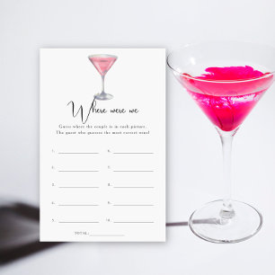 Papier Baby shower de mariage Cocktail Où étions-nous