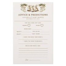 Baby shower de Noël Conseils et prédictions Jeu