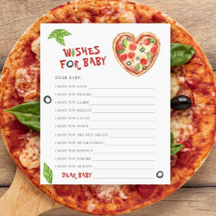 Papier Baby shower de pizza Voeux pour bébé