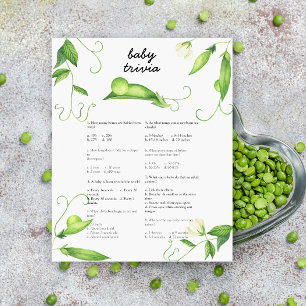 Papier Baby shower de pois - Baby trivia jeu