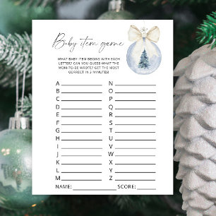 Papier Baby shower d'hiver - Jeu d'articles pour bébés