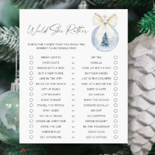 Papier Baby shower d'hiver - Jeu Plutôt Qu'elle