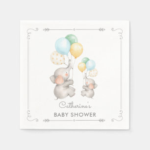 Papier Baby shower en pastel moderne de serviette de