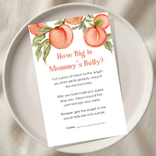 Papier Baby Shower Fille Douce Petite Pêche Combien C'est