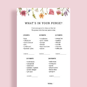 Papier Baby shower fleur sauvage Qu'est-ce qu'il y a dans