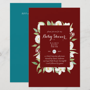 Papier Baby Shower Floral Grand Format - Modifier la coul