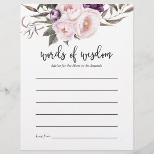 Papier Baby shower floral velours profond Conseils pour m