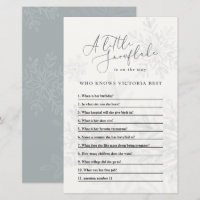 Baby shower hiver de flocon de neige quiz sans sex