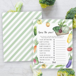 Papier Baby shower local - Devinez le prix! Jeu