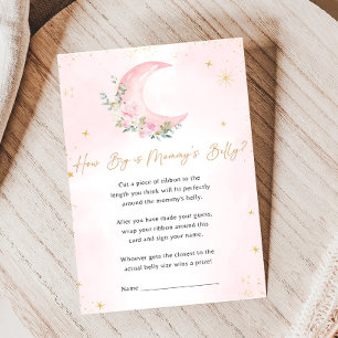 Papier Baby Shower Lune Rose et Étoiles Quel est le Taill