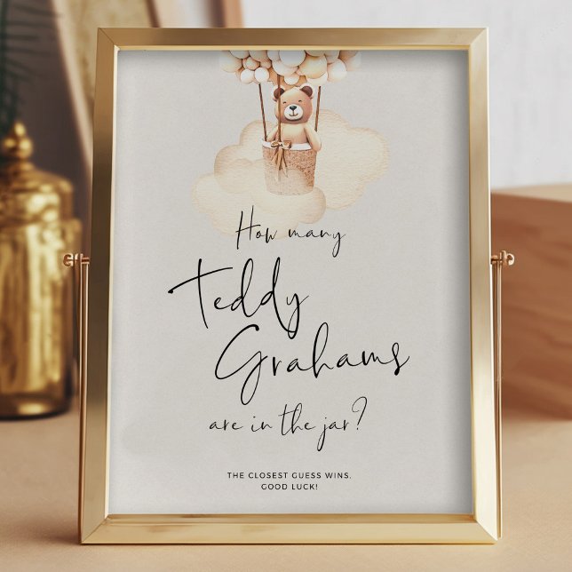 Papier Baby shower Ours Jeu Combien Teddy Grahams (Créateur téléchargé)