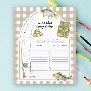 Papier Baby shower pêcheur - Nom que Baby Song