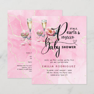 Papier Baby shower Petals Pearls Prosecco