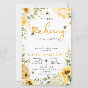 Papier Baby Shower Petite Abeille à Petit Budget