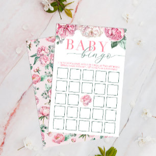 Papier Baby shower rose Floral Baby Activité