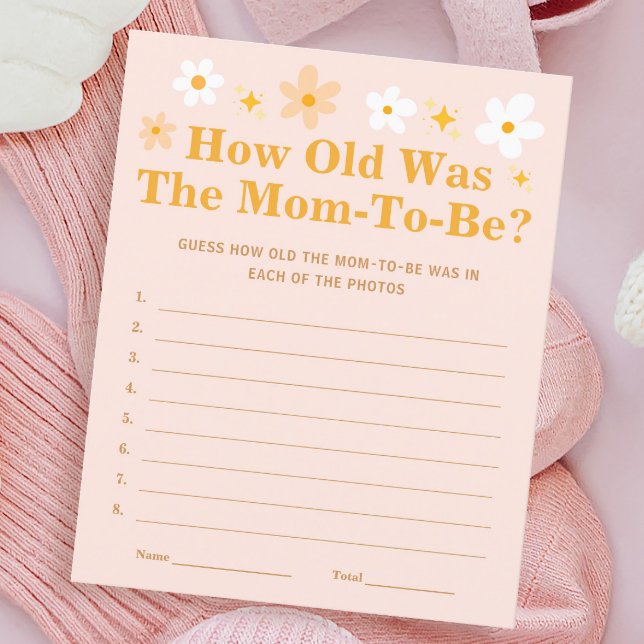 Papier Baby shower Rose Floral Printemps Jeu Comme vieill (Créateur téléchargé)