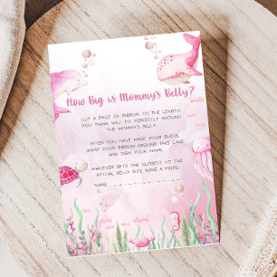 Papier Baby Shower Rose Sous l'Océan Jeu de Taille