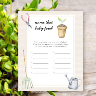 Papier Baby shower Sprout - Nom de l'aliment bébé