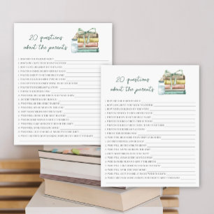 Papier baby shower storybook - 20 questions sur parent