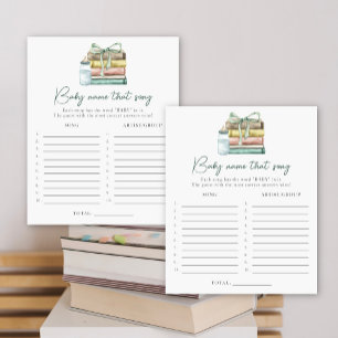 Papier Baby shower Storybook - Nom du jeu de chanson