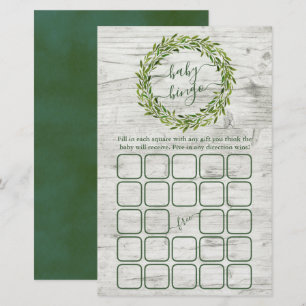 Papier Baby shower verdoyant branché Laurel Wreath