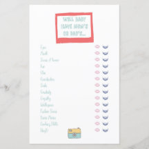 Baby Traits Baby shower d'aventure Jeu