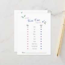 Babyshower bébé pronostics twin ours thème