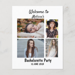 Papier Bachelorette sur mesure 4 photo collage