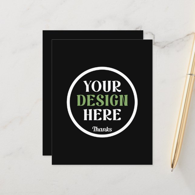 Papier baiser personnalisé, unique, élégant et minimalist (Devant/Arrière en situation)