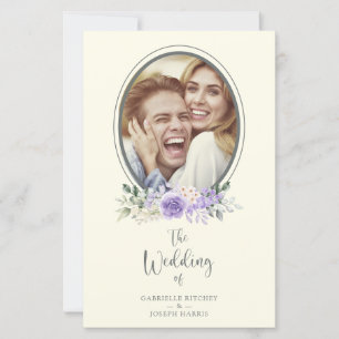 Papier Baisse de coût classique Lilac Shades Floral Garla