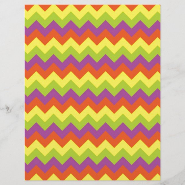 Papier Balises zig colorées (Devant)