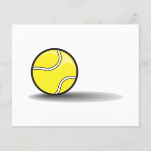 Papier balle de tennis avec ombre