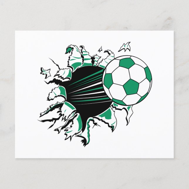 Papier ballon de football déchirer (Devant)