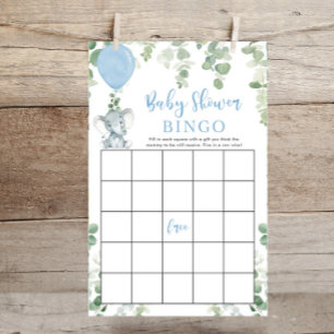 Papier Ballons de bébé bleu baby shower de bingo