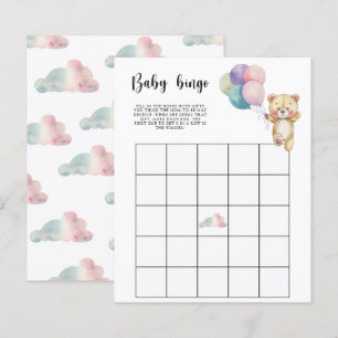 Papier Ballons d'ours en peluche - Baby shower jeu de bin