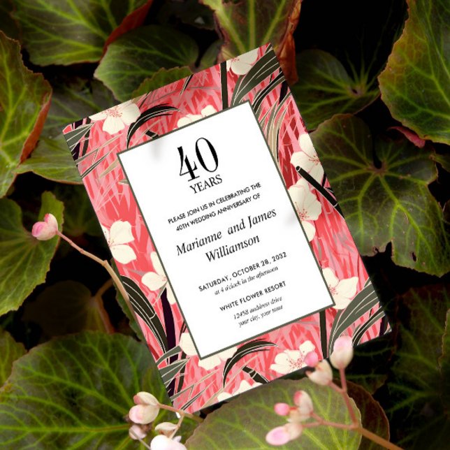 Papier Bambou oriental Fleur japonaise 40ème anniversaire (Créateur téléchargé)