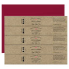 Bandes de savon rustique Kraft 🧼 Étiquettes (feui