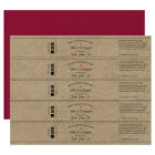 Bandes de savon rustique Kraft 🧼 Étiquettes (feui