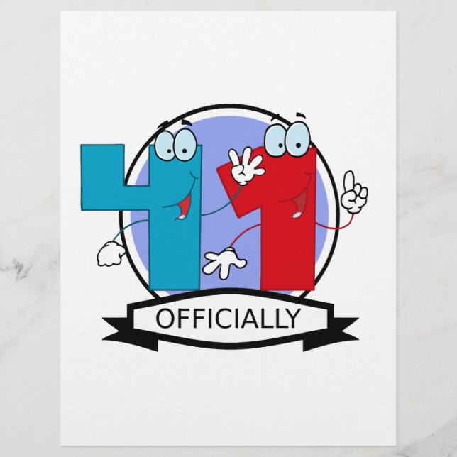 Papier Bannière d'anniversaire officielle 41 (Devant)