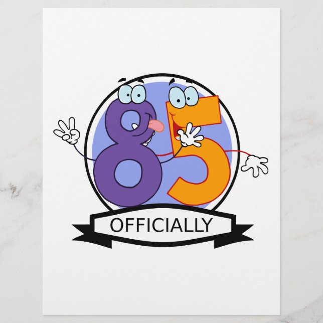 Papier Bannière d'anniversaire officielle 85 (Devant)
