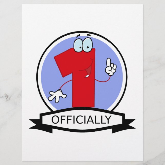 Papier Bannière officielle d'anniversaire 1 an (Devant)