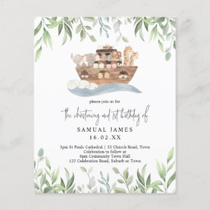 Papier Baptême budget & 1er anniversaire Arche de Noé