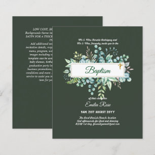 Papier Baptême BUDGÉTAIRE Bautizo Bautismo Invitations VE