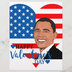 Papier barack obama valentin