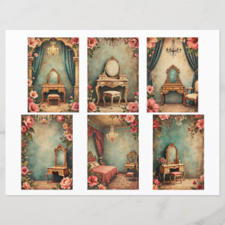 Papier Baroque ephemera cards Scrapbook paper cutouts