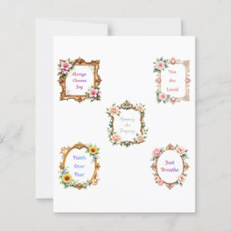 Papier Baroque floral frames scrapbook paper cutouts